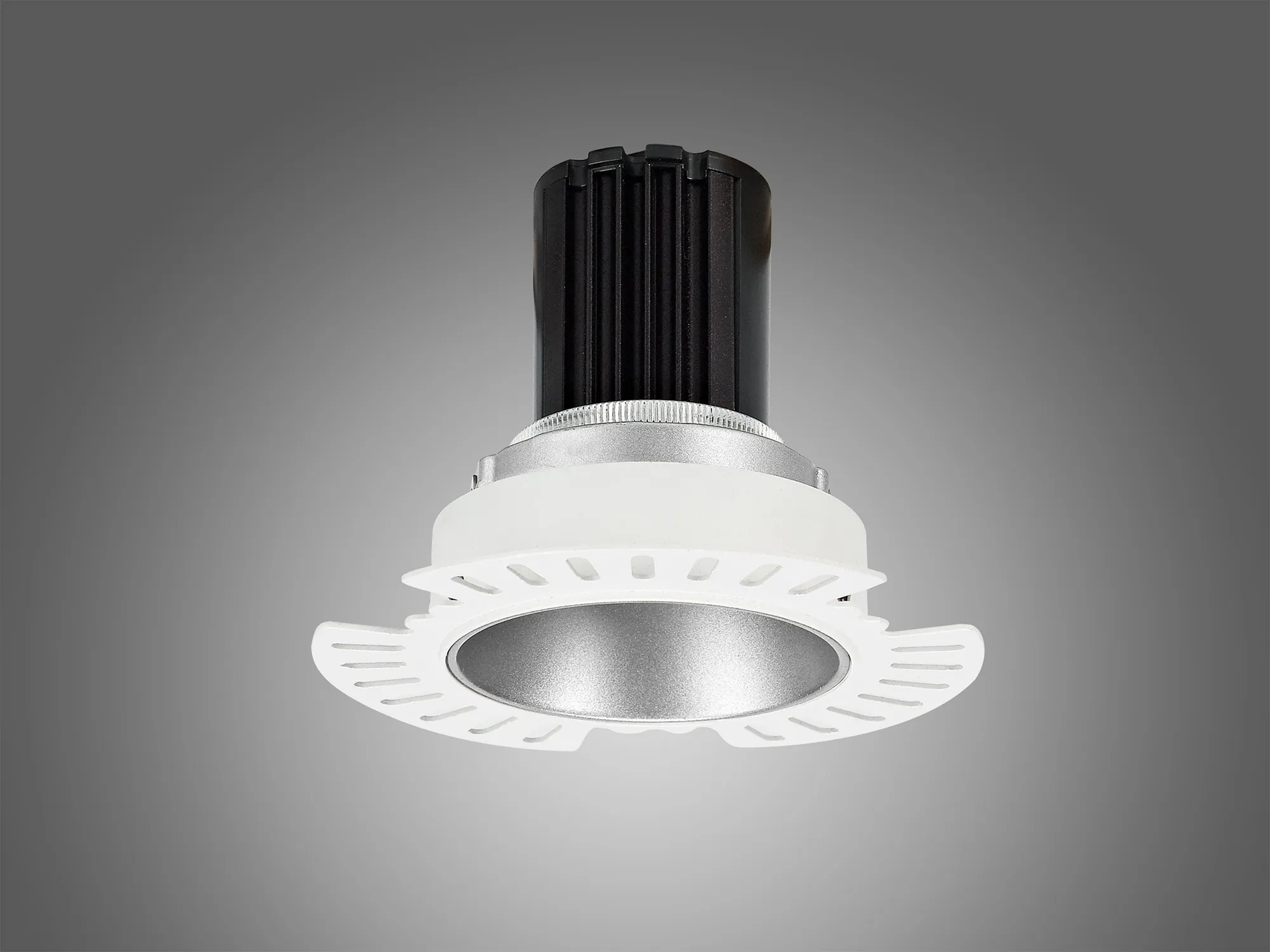 Basy A 10 Tridonic Powered 10W 2700K 710lm 36° CRI>90 LED Engine Silver Adjustable Recessed Spotlight, IP20 DM200990  Dlux Basy A 10